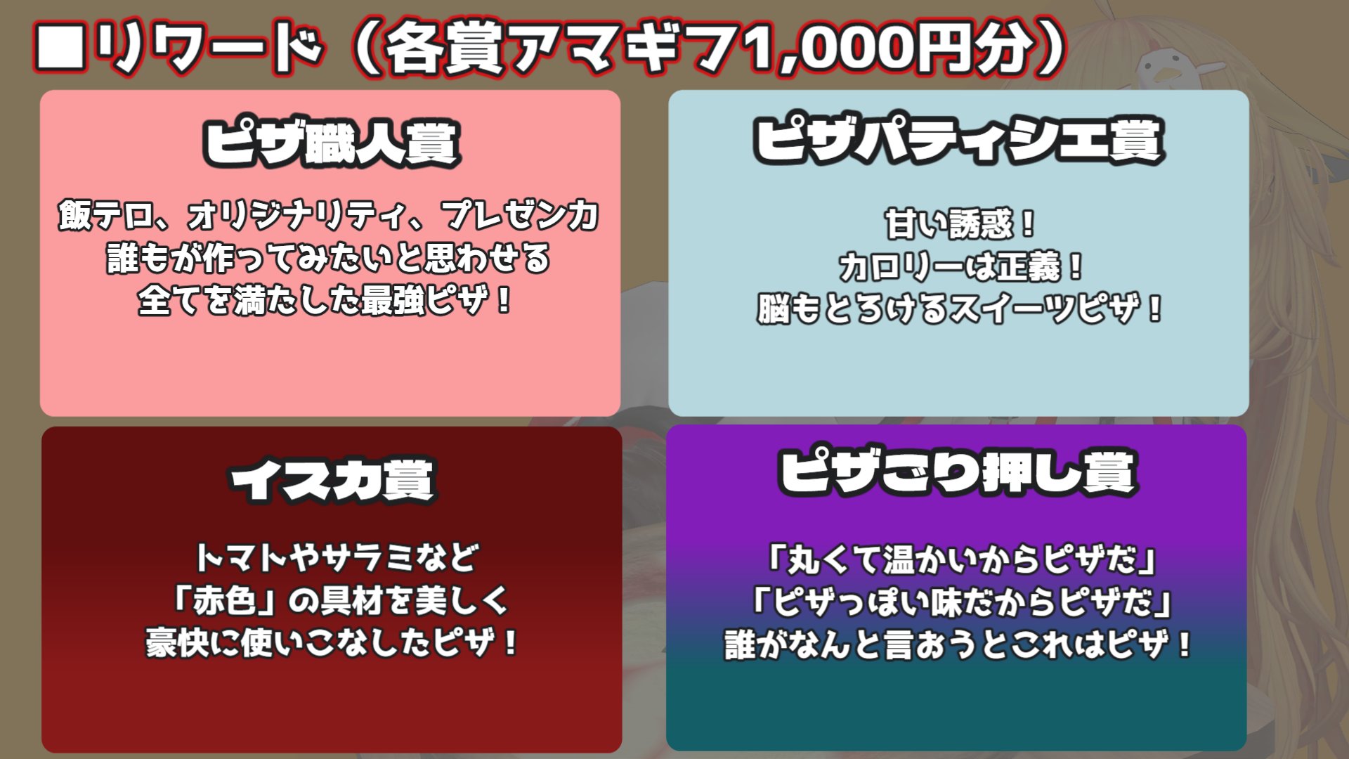 第1回 リスのピザ杯 3